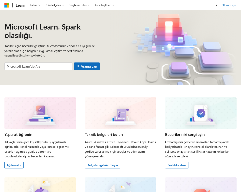 Screenshot of learn.microsoft.com