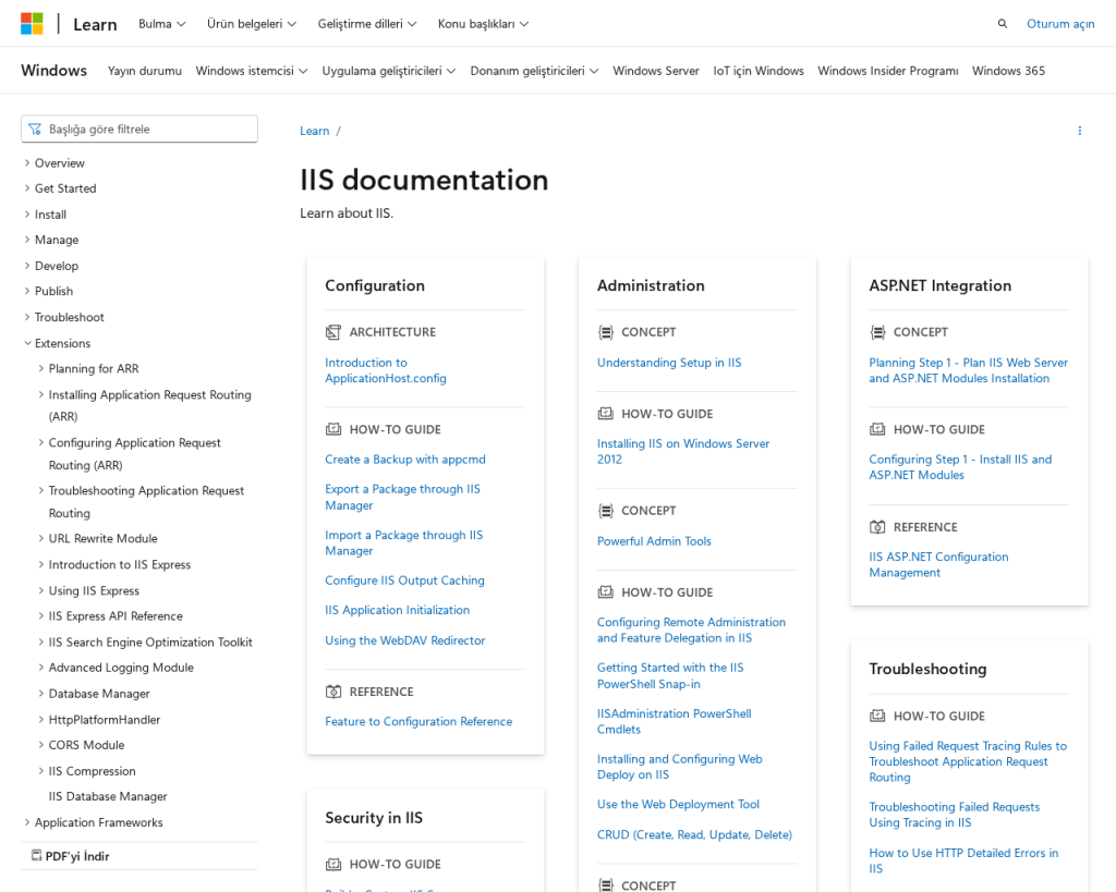 Screenshot of learn.microsoft.com