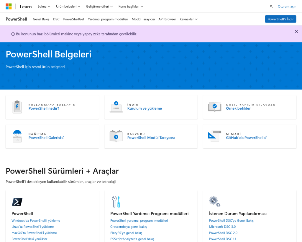 Screenshot of learn.microsoft.com