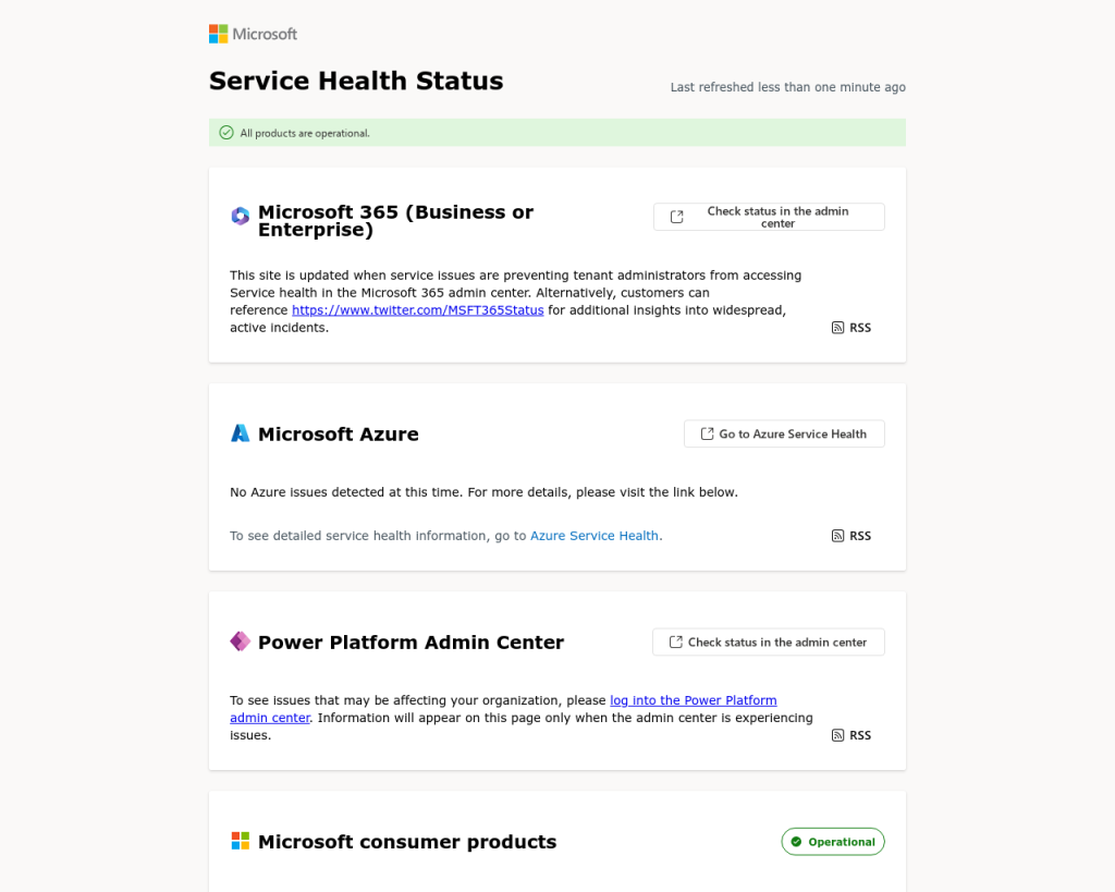 Screenshot of portal.office.com