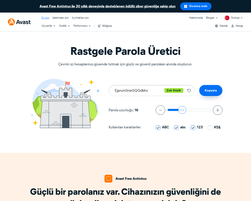 Screenshot of www.avast.com