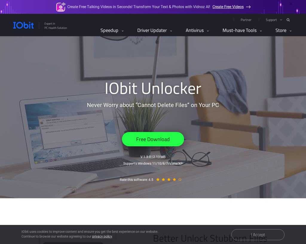 Screenshot of www.iobit.com