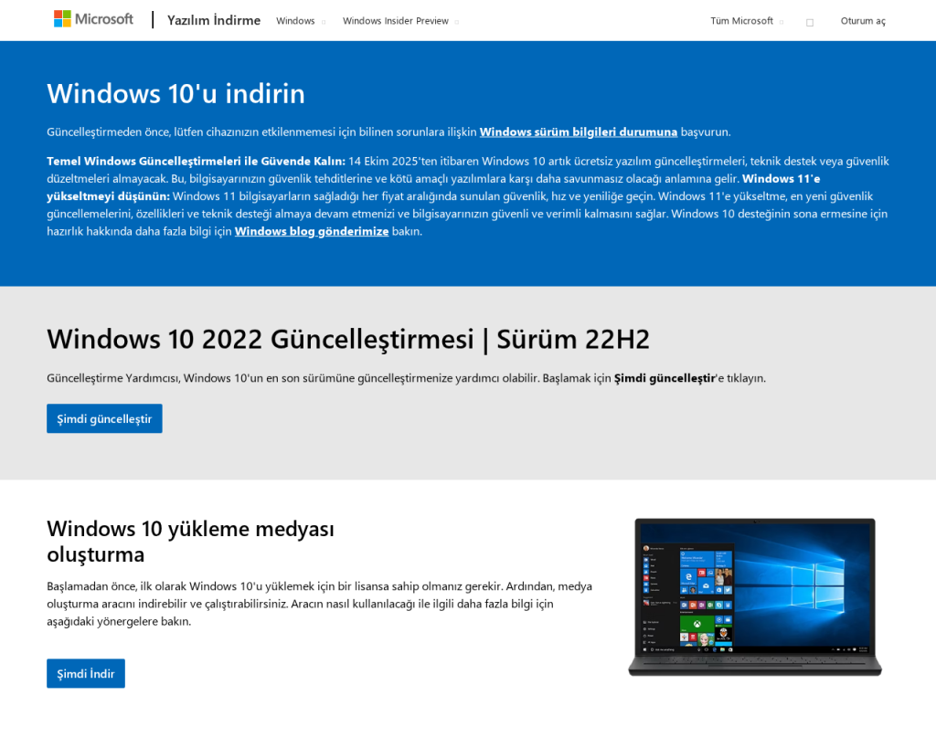 Screenshot of www.microsoft.com