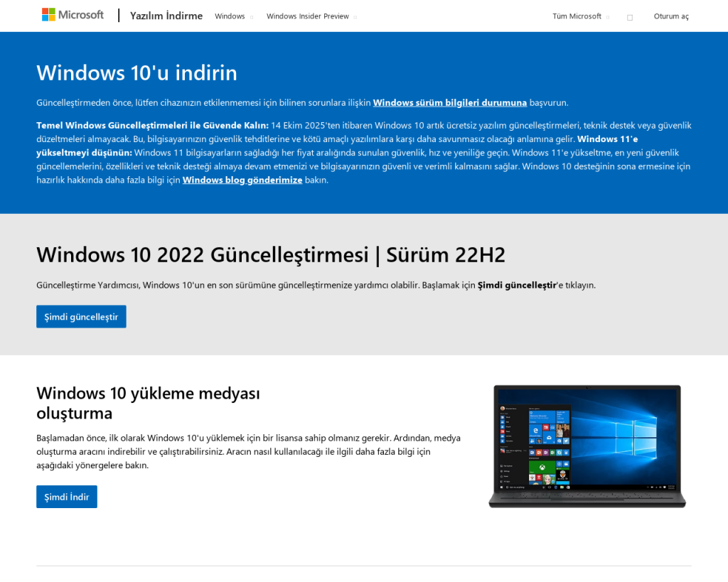 Screenshot of www.microsoft.com