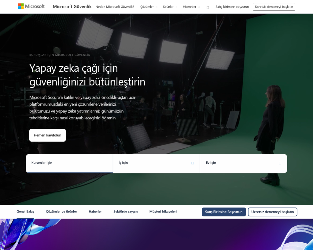 Screenshot of www.microsoft.com